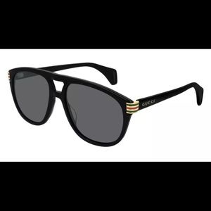 Gucci GG 0525S Sunglasses 002 Black 100% AUTHENTIC
